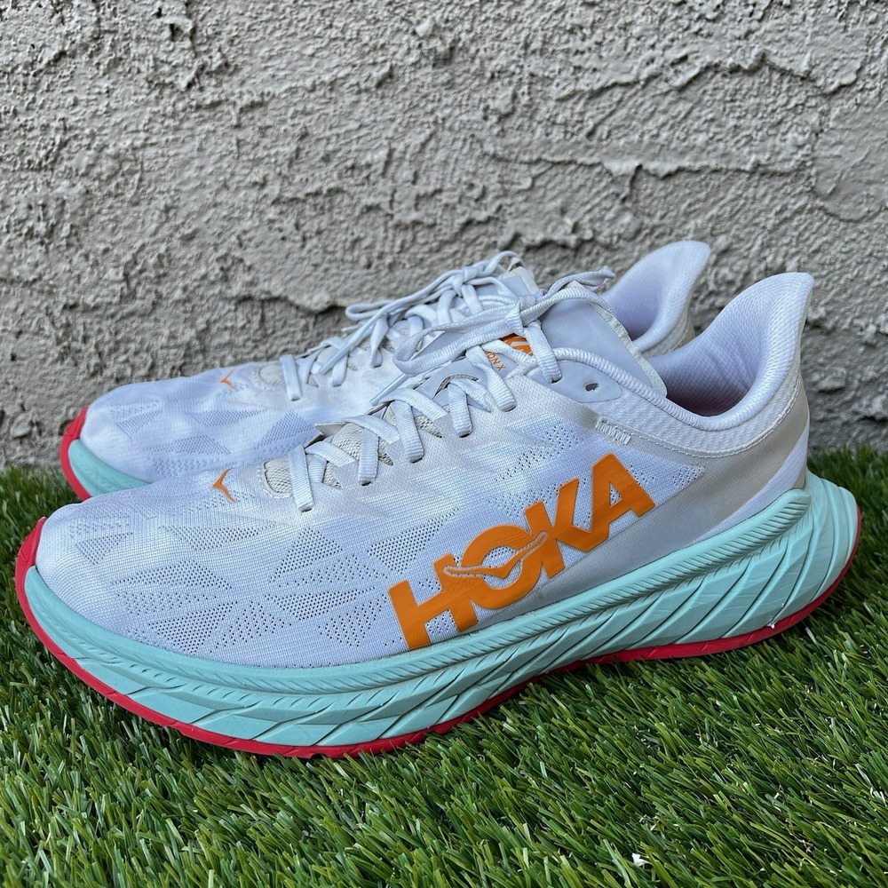 Hoka Shoes Men Size 12 CARBON X2 1113526 WBOR F27221 Sneakers Running